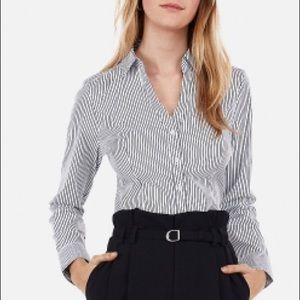 Express fitted long-sleeve shirt